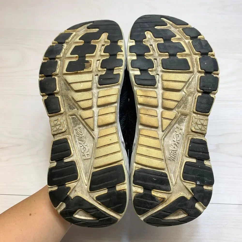 Hoka One One Shoes Gaviota 4‎ Women's Size 8B Black White Athletic Sneaker